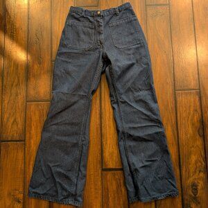 Vintage US Navy NavDungaree Blue Wide Leg Jeans